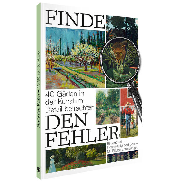 Produktbild: Finde den Fehler - 40 Gärten in der Kunst