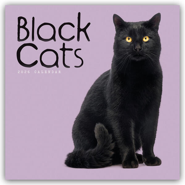 Produktbild: Black Cats - Schwarze Katzen 2026 - Wand-Kalender | Carousel Calendar