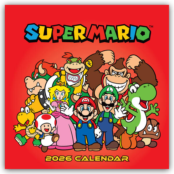 Produktbild: Nintendo - Super Mario 2026 - Wandkalender | Danilo Promotion Ltd