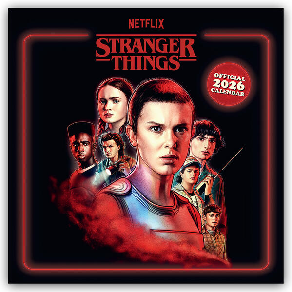 Produktbild: Stranger Things - Netflix - Offizieller Kalender 2026 | Danilo Promotion Ltd
