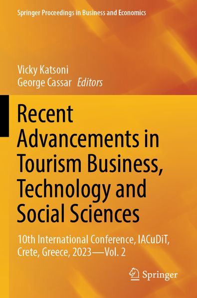 Produktbild: Recent Advancements in Tourism Business, Technology and Social Sciences