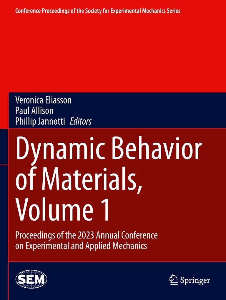 Produktbild: Dynamic Behavior of Materials, Volume 1