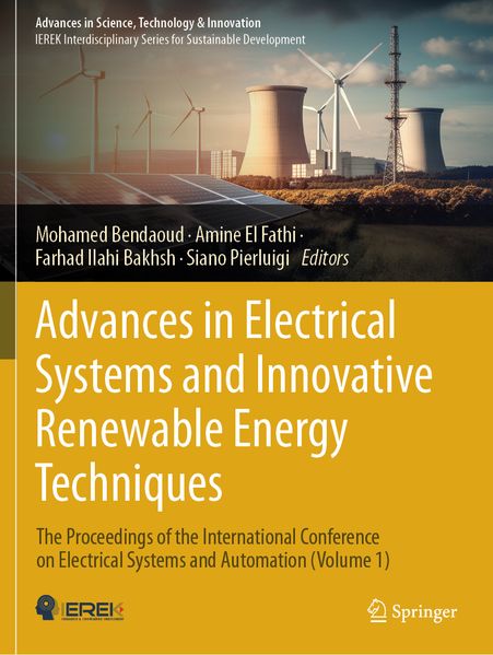 Produktbild: Advances in Electrical Systems and Innovative Renewable Energy Techniques