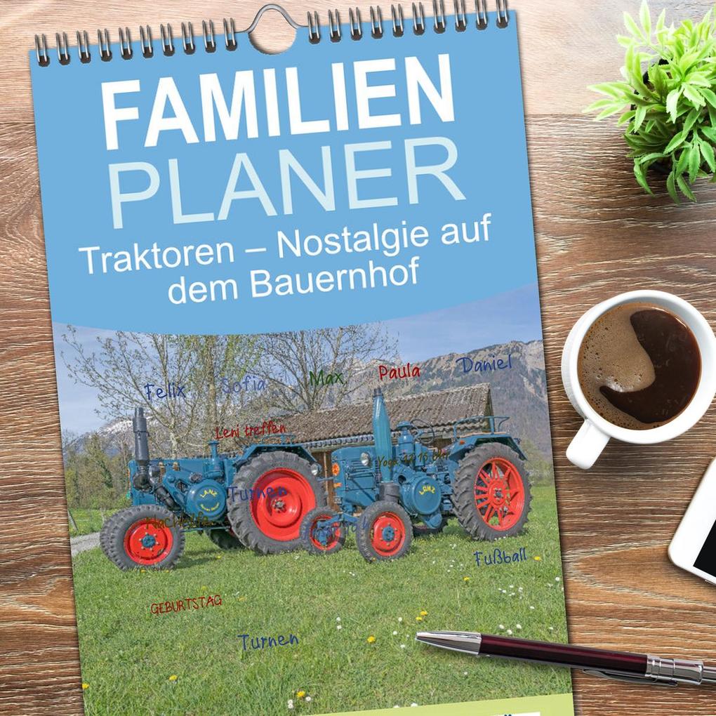 Weitere Ansicht: Familienplaner 2026 - Traktoren - Nostalgie auf dem Bauernhof mit 5 Spalten (Wandkalender, 21 x 45 cm) CALVENDO | Alois J. Koller, Calvendo
