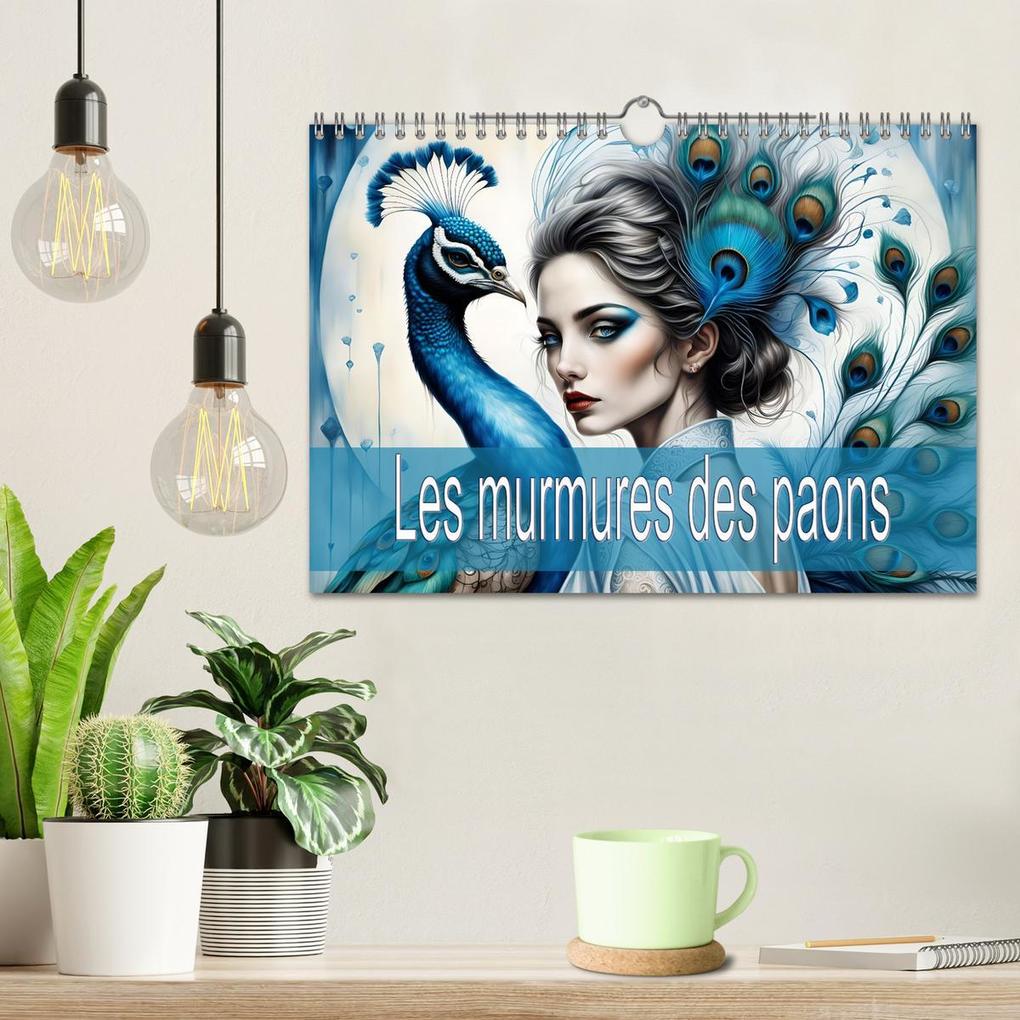 Weitere Ansicht: Les murmures des paons (Calendrier mural 2026 DIN A4 vertical), CALVENDO calendrier mensuel | Calvendo, Dusanka Djeric