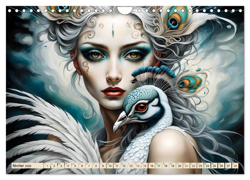 Weitere Ansicht: Les murmures des paons (Calendrier mural 2026 DIN A4 vertical), CALVENDO calendrier mensuel | Calvendo, Dusanka Djeric