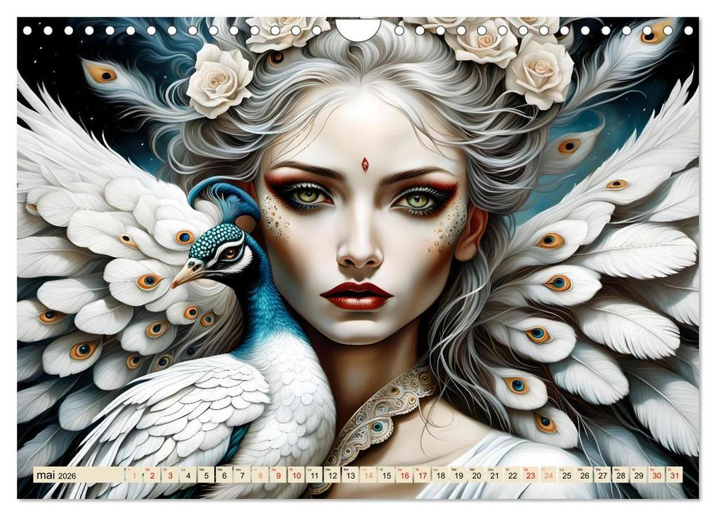 Weitere Ansicht: Les murmures des paons (Calendrier mural 2026 DIN A4 vertical), CALVENDO calendrier mensuel | Calvendo, Dusanka Djeric