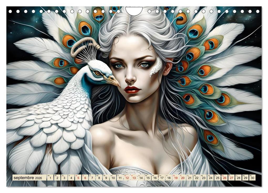 Weitere Ansicht: Les murmures des paons (Calendrier mural 2026 DIN A4 vertical), CALVENDO calendrier mensuel | Calvendo, Dusanka Djeric