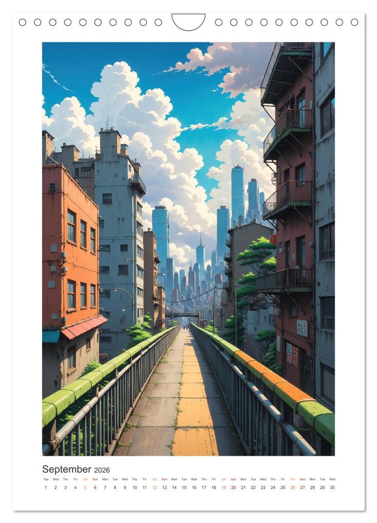 Weitere Ansicht: Fantastic Anime Worlds (Wall Calendar 2026 DIN A4 portrait), CALVENDO 12 Month Wall Calendar | Calvendo, Sebastian Luedke