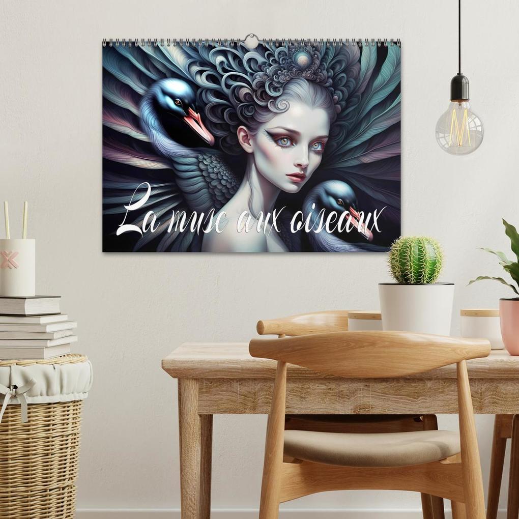 Weitere Ansicht: La muse aux oiseaux (Calendrier mural 2026 DIN A3 vertical), CALVENDO calendrier mensuel | Calvendo, Dusanka Djeric