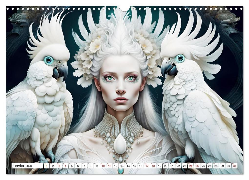 Weitere Ansicht: La muse aux oiseaux (Calendrier mural 2026 DIN A3 vertical), CALVENDO calendrier mensuel | Calvendo, Dusanka Djeric