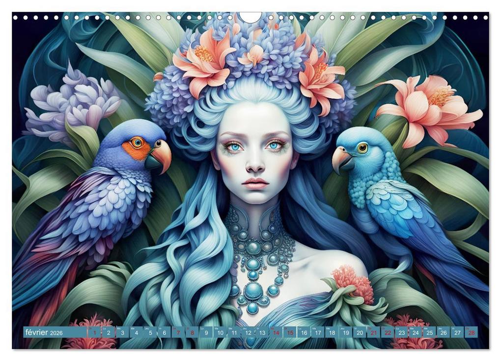 Weitere Ansicht: La muse aux oiseaux (Calendrier mural 2026 DIN A3 vertical), CALVENDO calendrier mensuel | Calvendo, Dusanka Djeric
