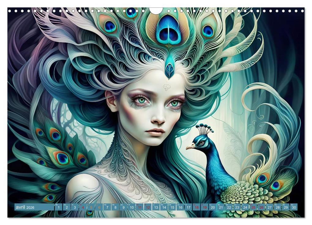 Weitere Ansicht: La muse aux oiseaux (Calendrier mural 2026 DIN A3 vertical), CALVENDO calendrier mensuel | Calvendo, Dusanka Djeric