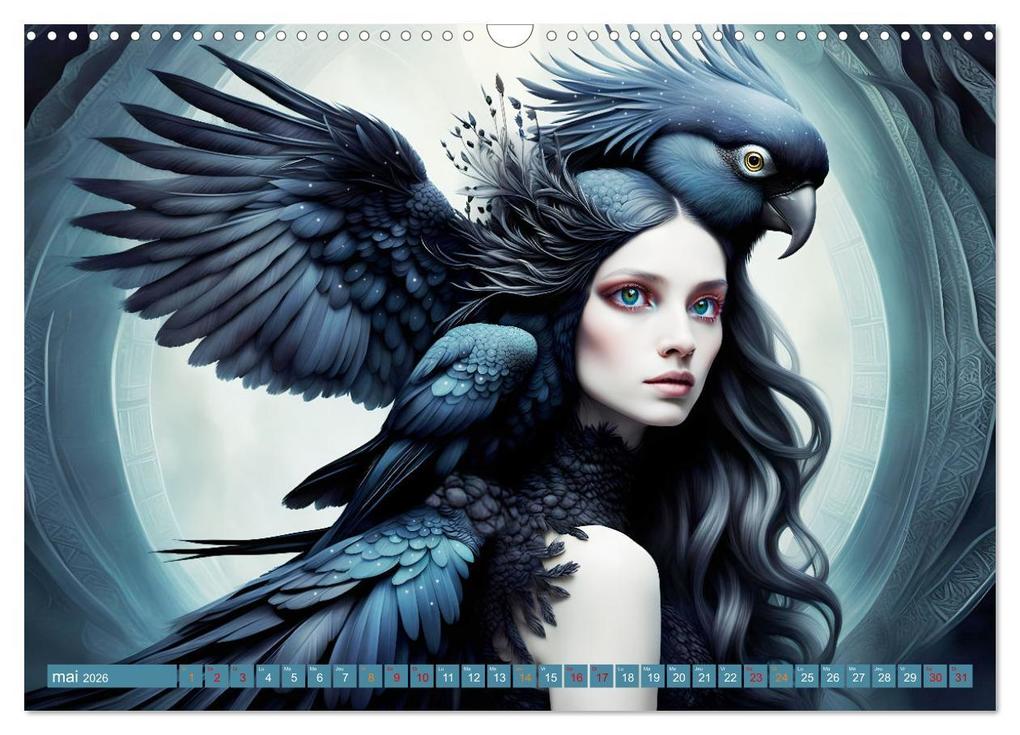 Weitere Ansicht: La muse aux oiseaux (Calendrier mural 2026 DIN A3 vertical), CALVENDO calendrier mensuel | Calvendo, Dusanka Djeric
