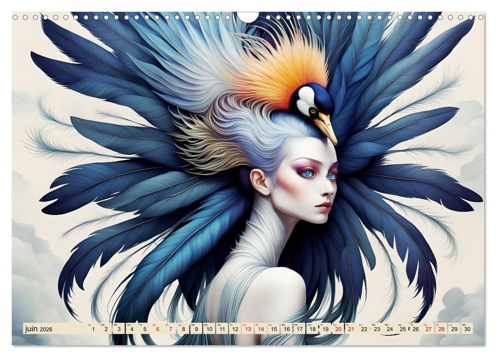 Weitere Ansicht: La muse aux oiseaux (Calendrier mural 2026 DIN A3 vertical), CALVENDO calendrier mensuel | Calvendo, Dusanka Djeric