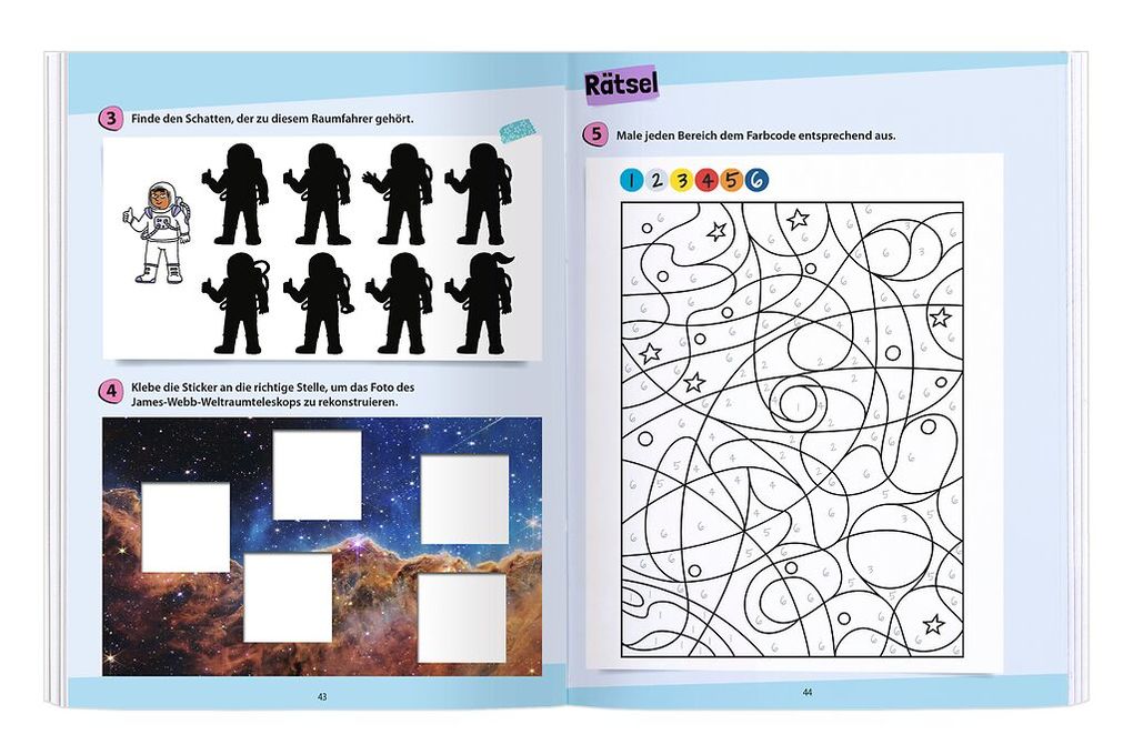 Weitere Ansicht: Rätseln, Stickern, Bestimmen - Sterne & Planeten