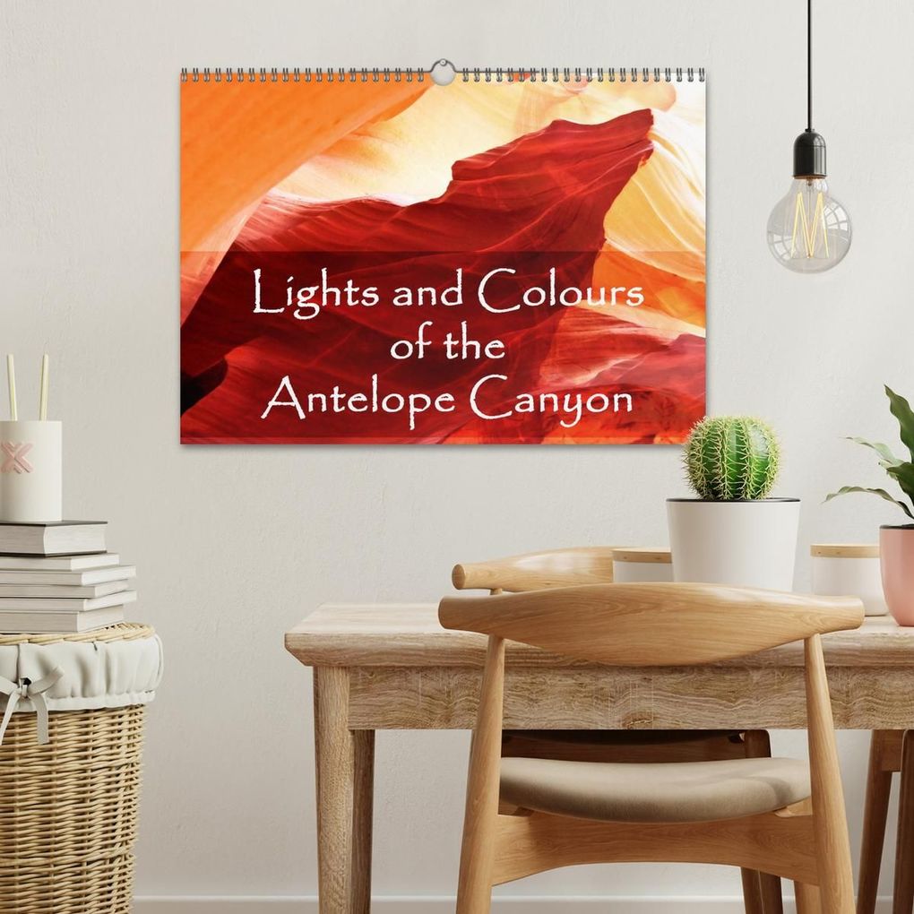 Weitere Ansicht: Lights and Colours of the Antelope Canyon (Wall Calendar 2026 DIN A3 landscape), CALVENDO 12 Month Wall Calendar | Calvendo, Sylvia Seibl, Crystallights By Sylvia Seibl