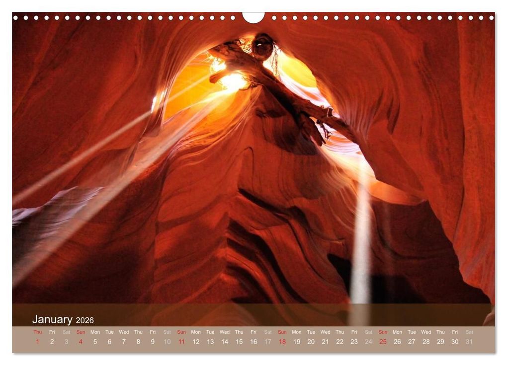Weitere Ansicht: Lights and Colours of the Antelope Canyon (Wall Calendar 2026 DIN A3 landscape), CALVENDO 12 Month Wall Calendar | Calvendo, Sylvia Seibl, Crystallights By Sylvia Seibl