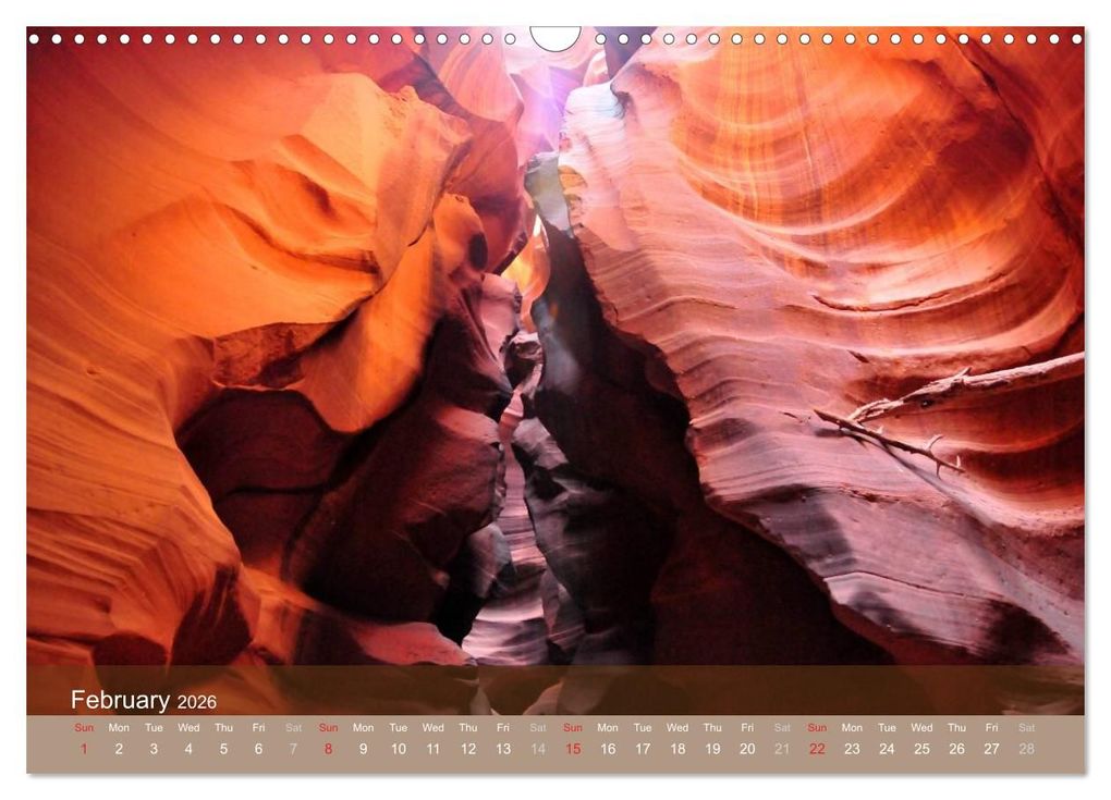 Weitere Ansicht: Lights and Colours of the Antelope Canyon (Wall Calendar 2026 DIN A3 landscape), CALVENDO 12 Month Wall Calendar | Calvendo, Sylvia Seibl, Crystallights By Sylvia Seibl