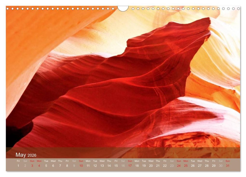 Weitere Ansicht: Lights and Colours of the Antelope Canyon (Wall Calendar 2026 DIN A3 landscape), CALVENDO 12 Month Wall Calendar | Calvendo, Sylvia Seibl, Crystallights By Sylvia Seibl