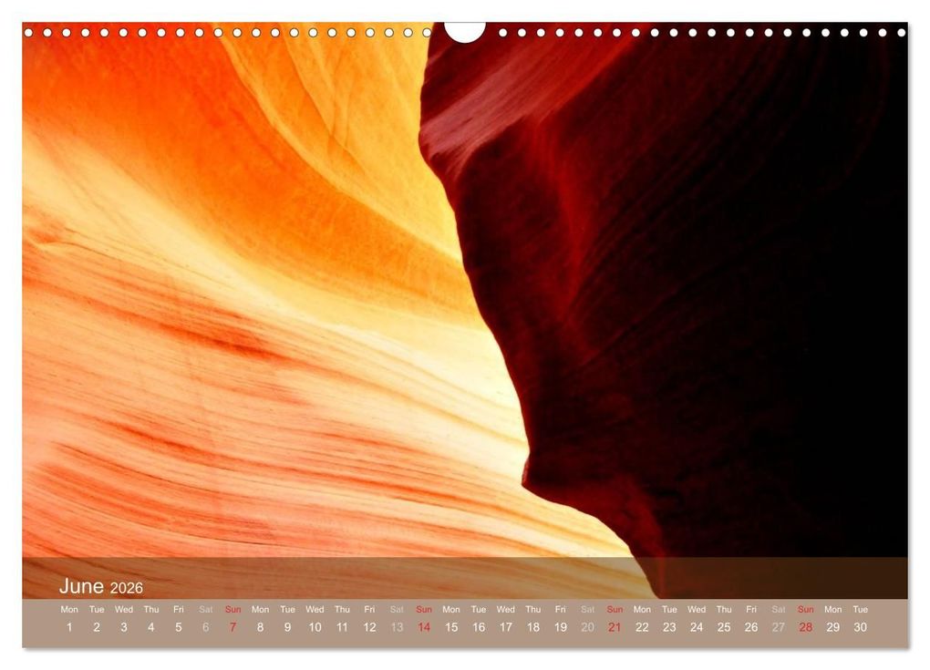 Weitere Ansicht: Lights and Colours of the Antelope Canyon (Wall Calendar 2026 DIN A3 landscape), CALVENDO 12 Month Wall Calendar | Calvendo, Sylvia Seibl, Crystallights By Sylvia Seibl
