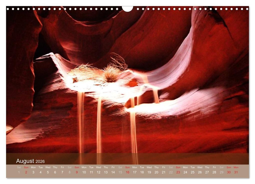 Weitere Ansicht: Lights and Colours of the Antelope Canyon (Wall Calendar 2026 DIN A3 landscape), CALVENDO 12 Month Wall Calendar | Calvendo, Sylvia Seibl, Crystallights By Sylvia Seibl
