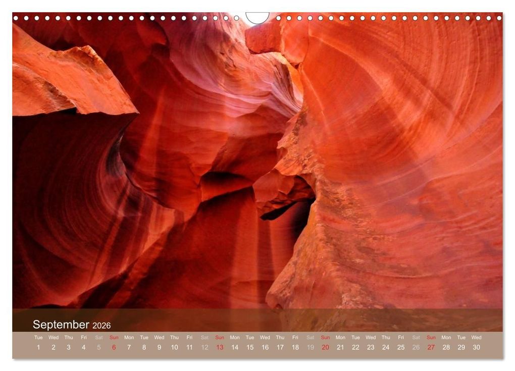Weitere Ansicht: Lights and Colours of the Antelope Canyon (Wall Calendar 2026 DIN A3 landscape), CALVENDO 12 Month Wall Calendar | Calvendo, Sylvia Seibl, Crystallights By Sylvia Seibl