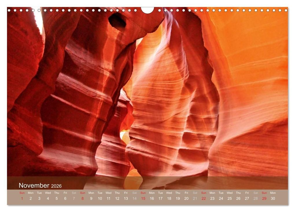 Weitere Ansicht: Lights and Colours of the Antelope Canyon (Wall Calendar 2026 DIN A3 landscape), CALVENDO 12 Month Wall Calendar | Calvendo, Sylvia Seibl, Crystallights By Sylvia Seibl