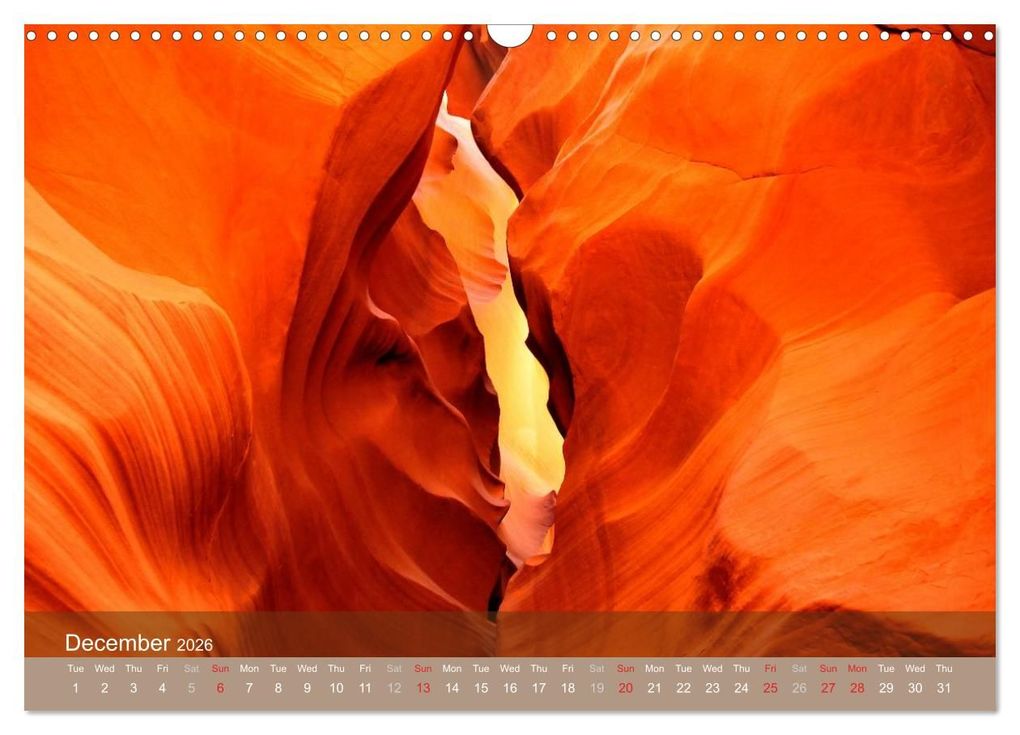 Weitere Ansicht: Lights and Colours of the Antelope Canyon (Wall Calendar 2026 DIN A3 landscape), CALVENDO 12 Month Wall Calendar | Calvendo, Sylvia Seibl, Crystallights By Sylvia Seibl