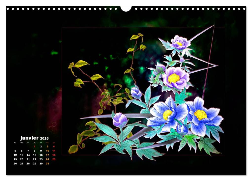 Weitere Ansicht: Images d'art Ikebana (Calendrier mural 2026 DIN A3 vertical), CALVENDO calendrier mensuel | Calvendo, Dusanka Djeric