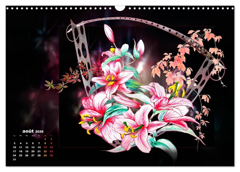 Weitere Ansicht: Images d'art Ikebana (Calendrier mural 2026 DIN A3 vertical), CALVENDO calendrier mensuel | Calvendo, Dusanka Djeric
