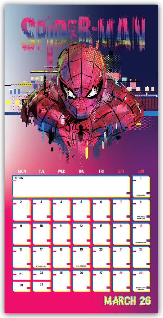 Weitere Ansicht: Marvel Spider-Man - Spiderman - Offizieller Kalender 2026