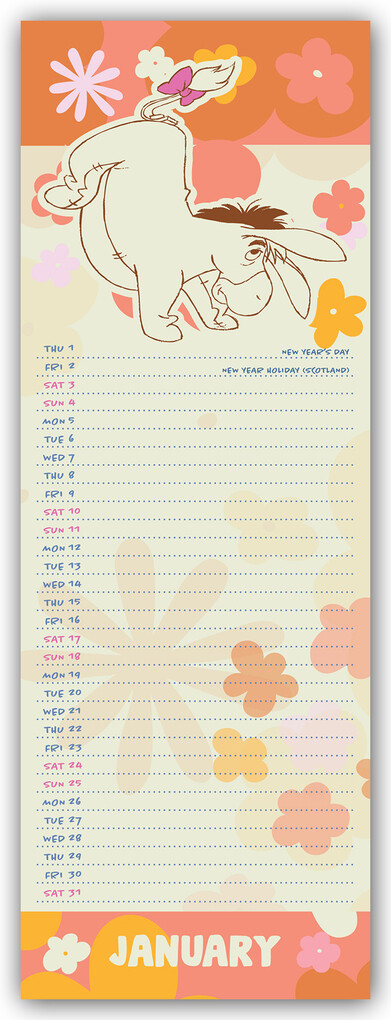 Weitere Ansicht: Disney Eeyore - Eeyore 2026 - Slimline-Kalender