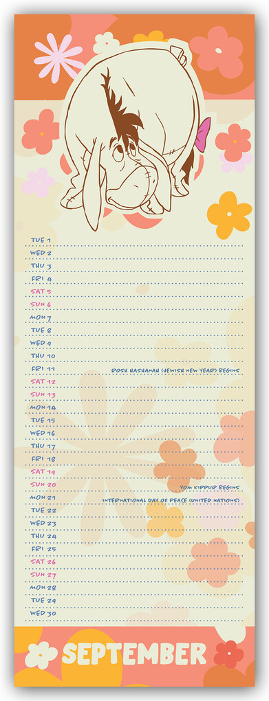 Weitere Ansicht: Disney Eeyore - Eeyore 2026 - Slimline-Kalender