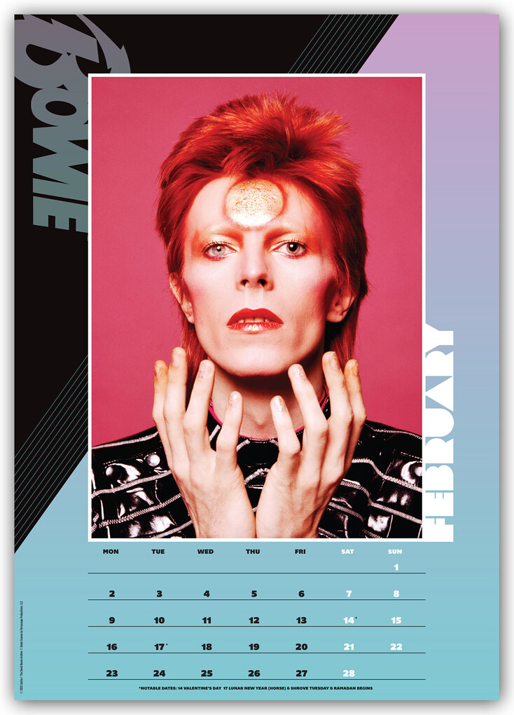 Weitere Ansicht: David Bowie 2026 - A3-Posterkalender | Danilo