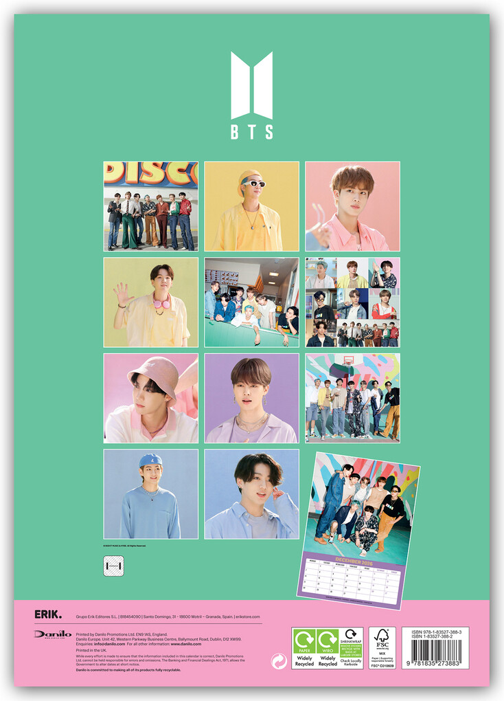 Weitere Ansicht: BTS - Bangtan Boys 2026 - A3-Posterkalender | Danilo