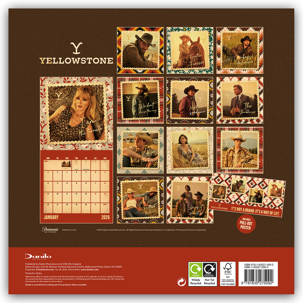Weitere Ansicht: Yellowstone - Kalender 2026
