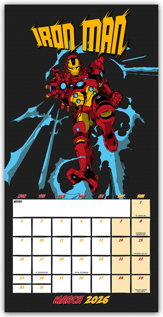 Weitere Ansicht: Marvel Comics - Offizieller Kalender 2026 | Danilo Promotion Ltd