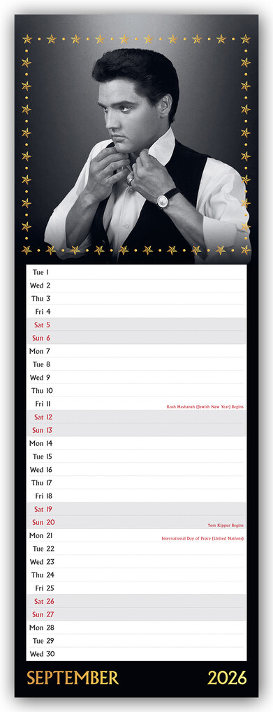 Weitere Ansicht: Elvis 2026 - Slimline-Kalender | Danilo