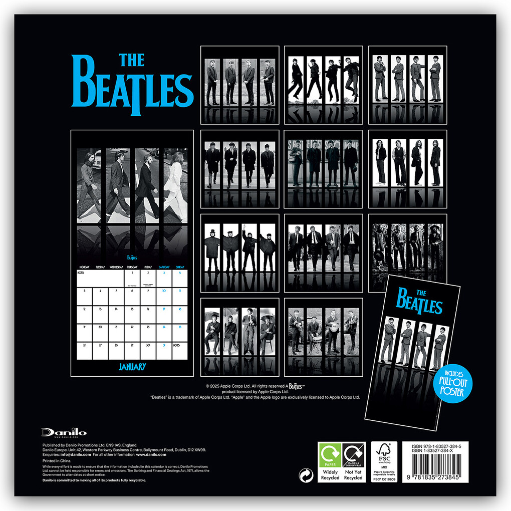 Weitere Ansicht: The Beatles - Die Beatles 2026 - Wandkalender | Danilo Promotion Ltd