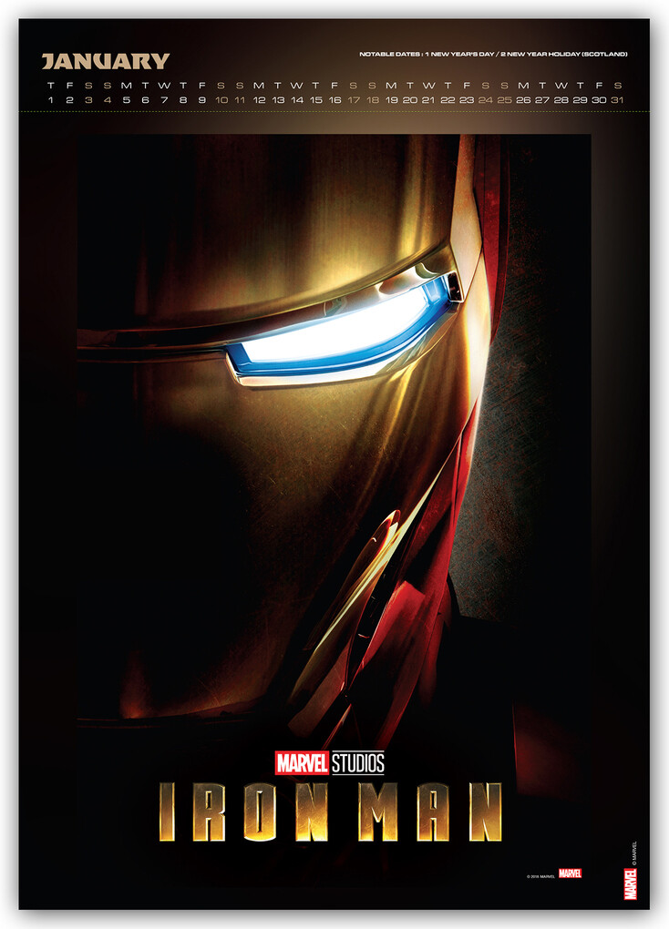 Weitere Ansicht: Marvel Studios 2026 - Deluxe A3-Posterkalender