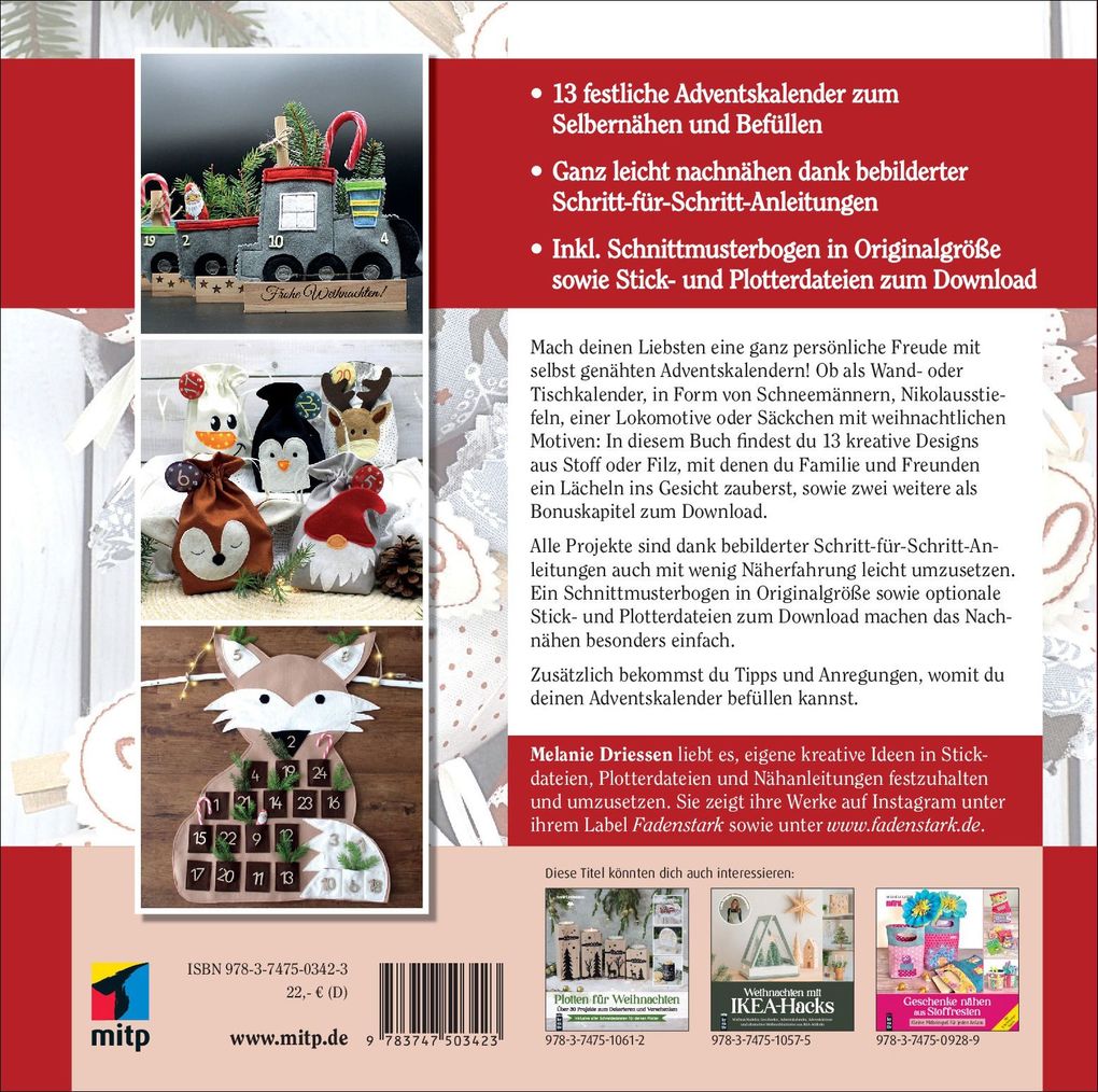 Weitere Ansicht: Adventskalender nähen | Melanie Driessen