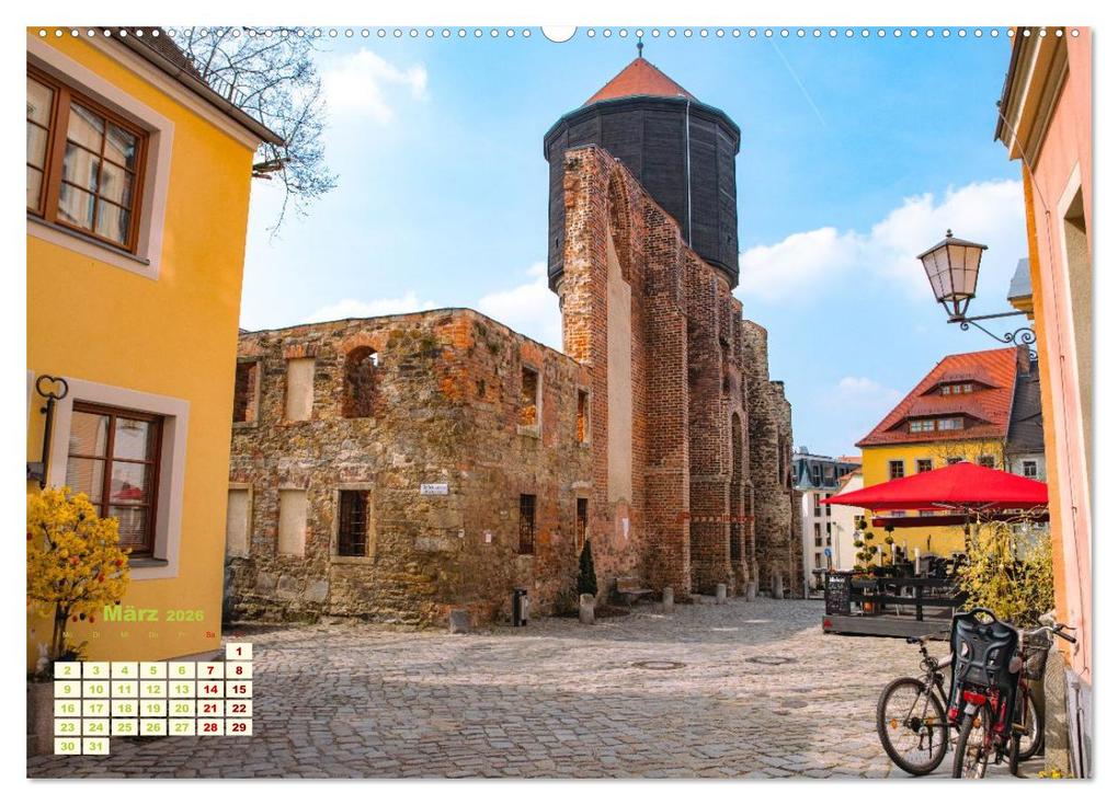 Weitere Ansicht: Bautzen neu erleben - Monat für Monat urban eingefangen (hochwertiger Premium Wandkalender 2026 DIN A2 quer), Kunstdruck in Hochglanz | Tanja Riedel, Calvendo