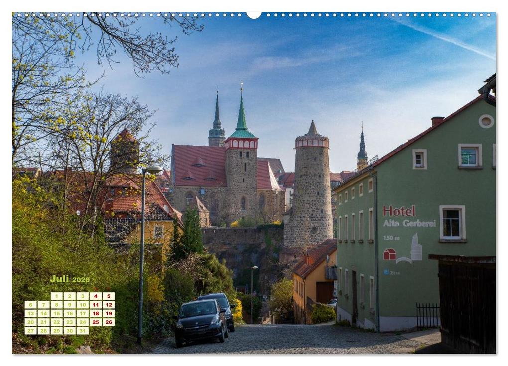 Weitere Ansicht: Bautzen neu erleben - Monat für Monat urban eingefangen (hochwertiger Premium Wandkalender 2026 DIN A2 quer), Kunstdruck in Hochglanz | Tanja Riedel, Calvendo