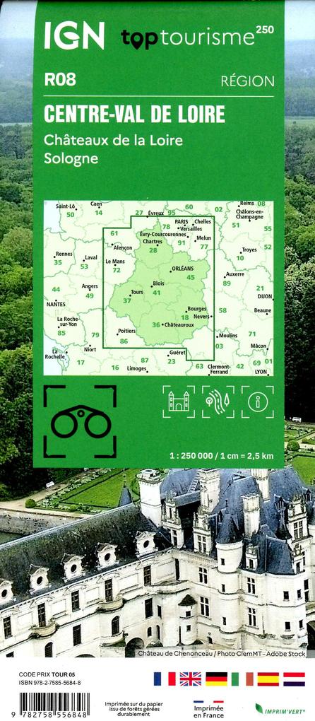 Weitere Ansicht: R08 Centre - Val de Loire 1:250000