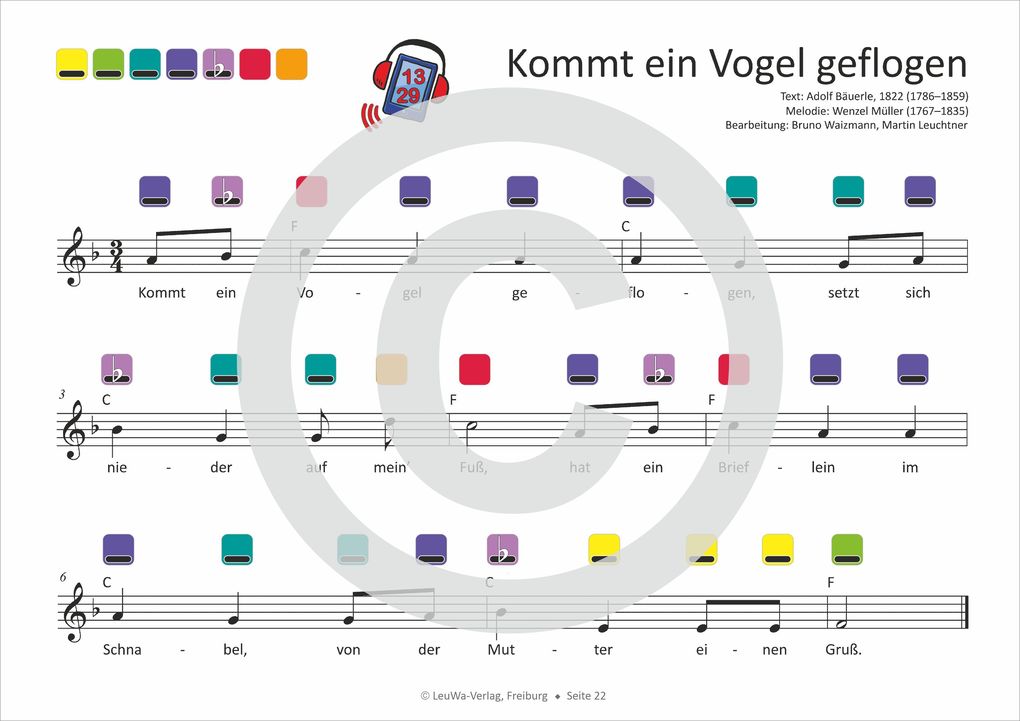 Weitere Ansicht: Einfacher!-Geht-Nicht: 34 Kinderlieder BAND 1+2 für die RAINBOW Instrumente (+Play-Along-Streaming) | LeuWa | Martin Leuchtner, Bruno Waizmann