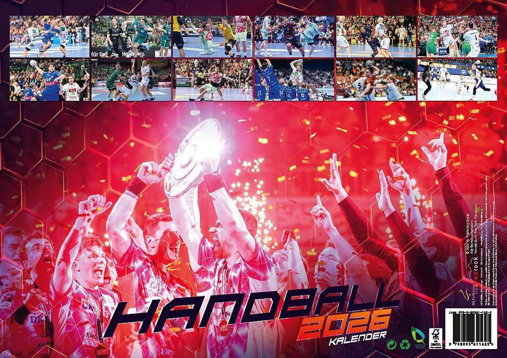 Weitere Ansicht: Handball Kalender 2026 | Johannes Golla, Mathias Gidsel, Sander Sagosen