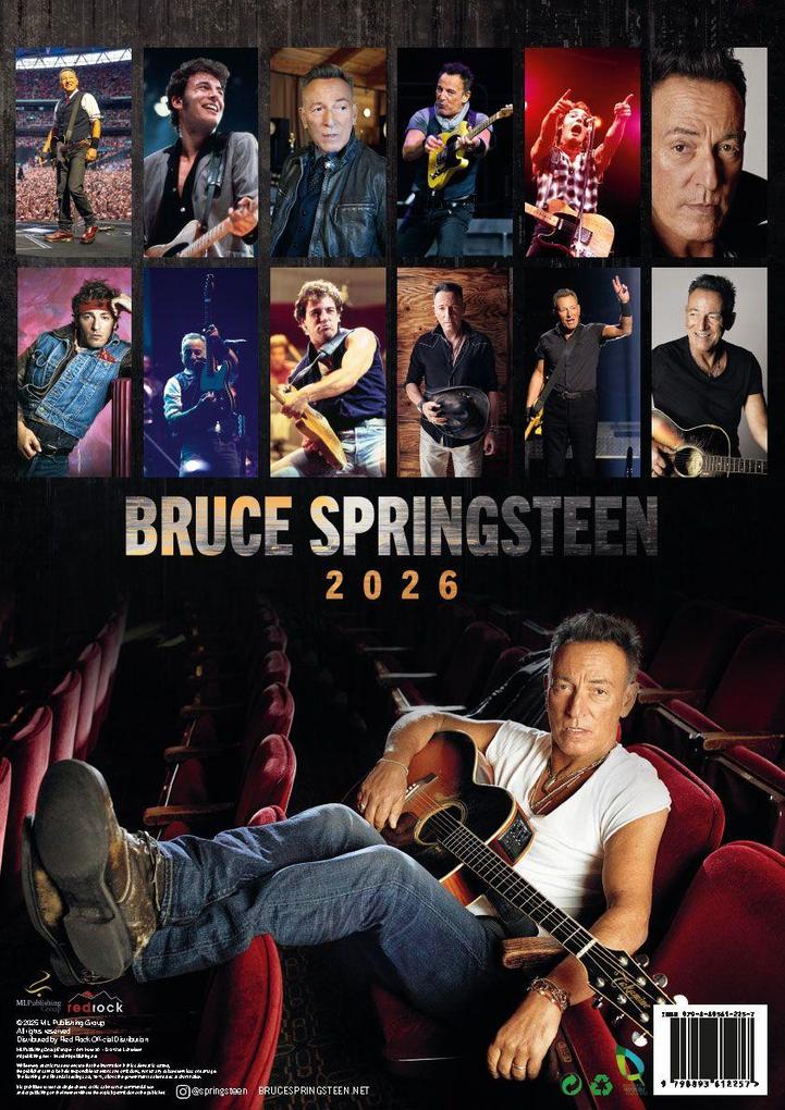 Weitere Ansicht: Bruce Springsteen Kalender 2026 | Bruce Springsteen
