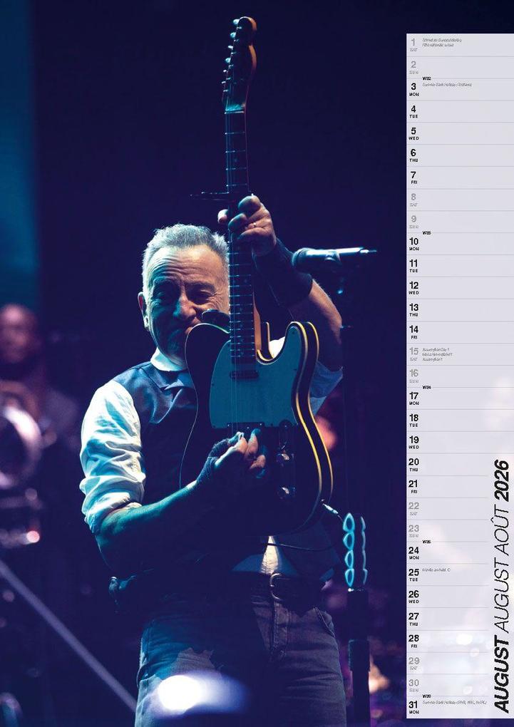 Weitere Ansicht: Bruce Springsteen Kalender 2026 | Bruce Springsteen