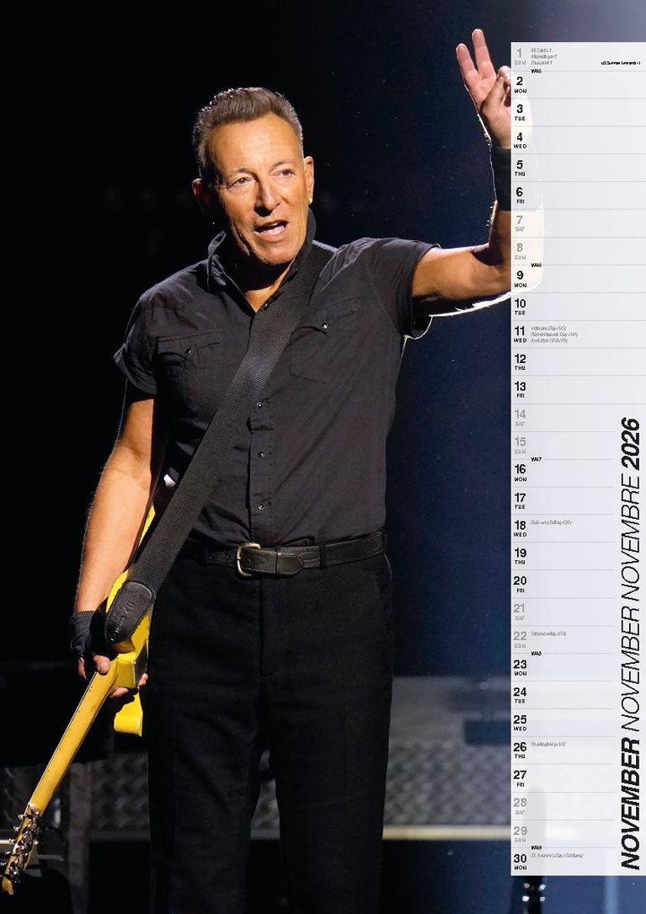 Weitere Ansicht: Bruce Springsteen Kalender 2026 | Bruce Springsteen